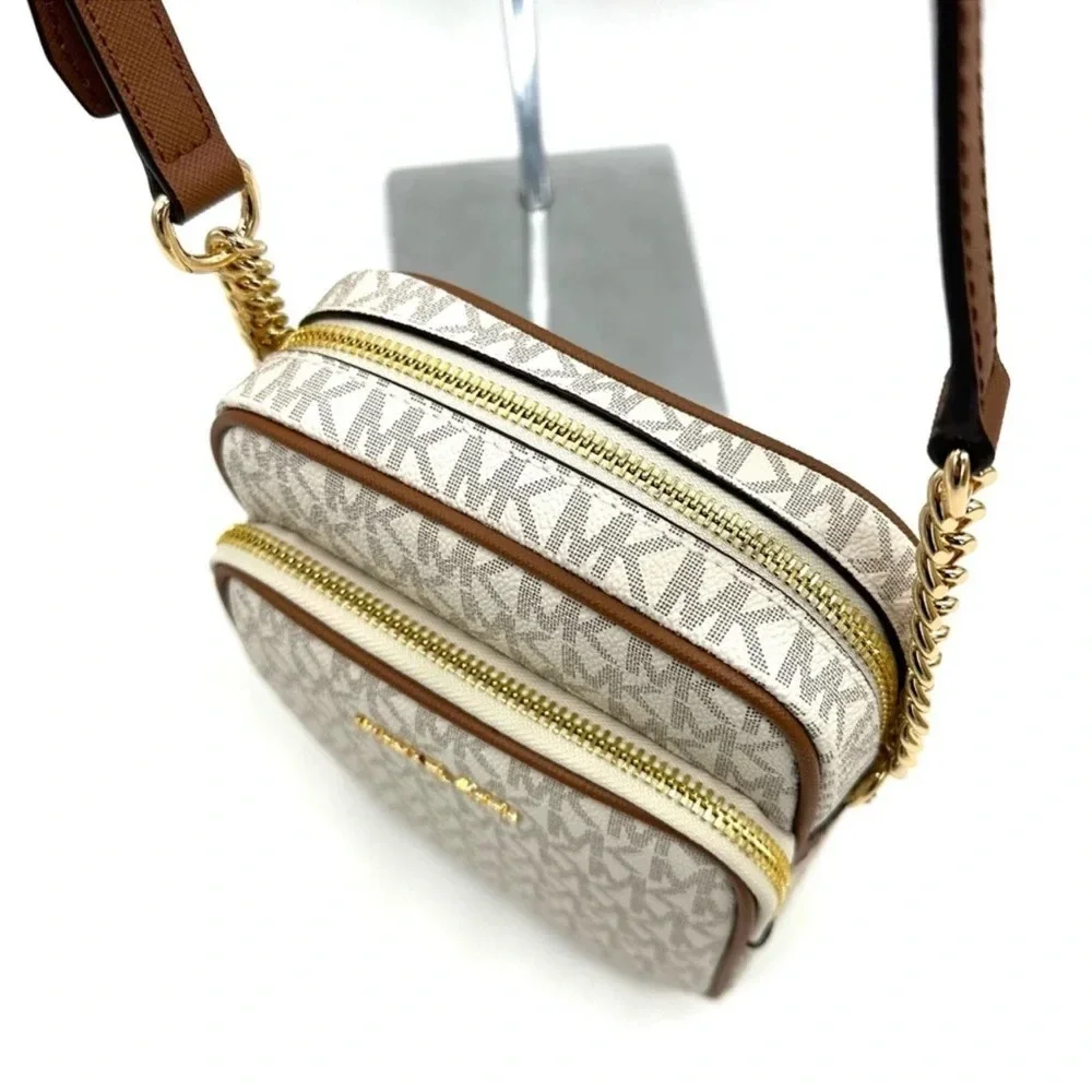 Michael Kors Medium NS Chain Xbody Bag Vanilla